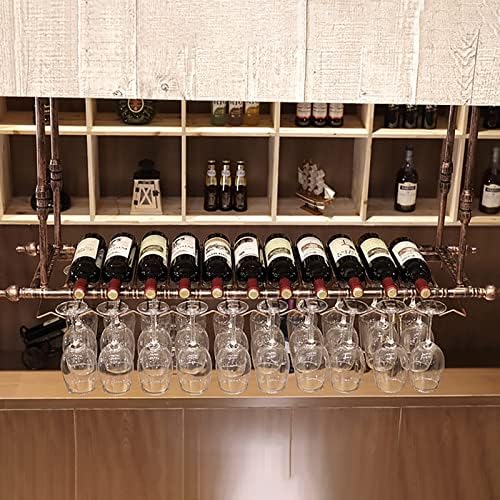 ZJDYDY Wall-Mounted Wine Rack 60X30Cm Metal Storage Shelf