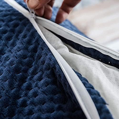 YOODODO Velvet Wedge Pillow with Removable Cover for Reading and Bed Rest