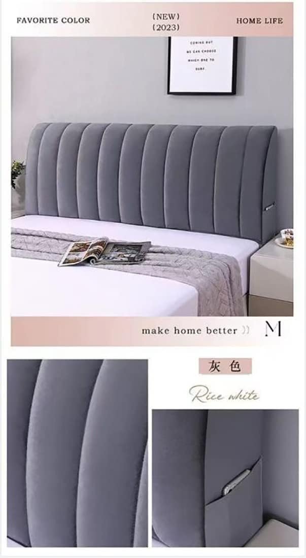 HACSYP Headboard Pillow Dark Gray 150x60cm