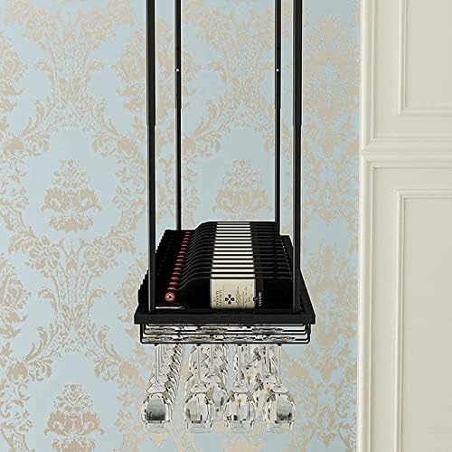 Adjustable Height Wall-Mounted Wine Rack for Bars and Kitchens