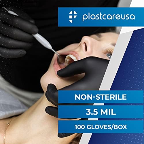 PlastCare USA 1000 Nitrile 35 Mil Exam Gloves Powder Latex Free