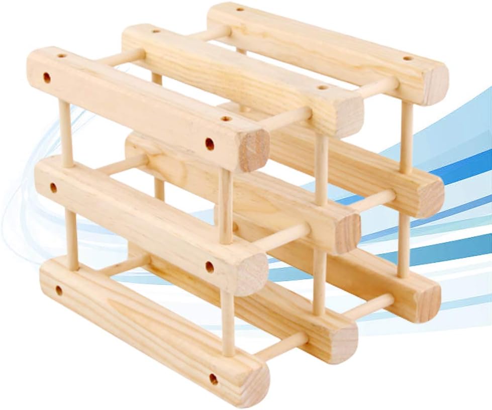DOITOOL Wood Wine Holder Countertop Wine Rack