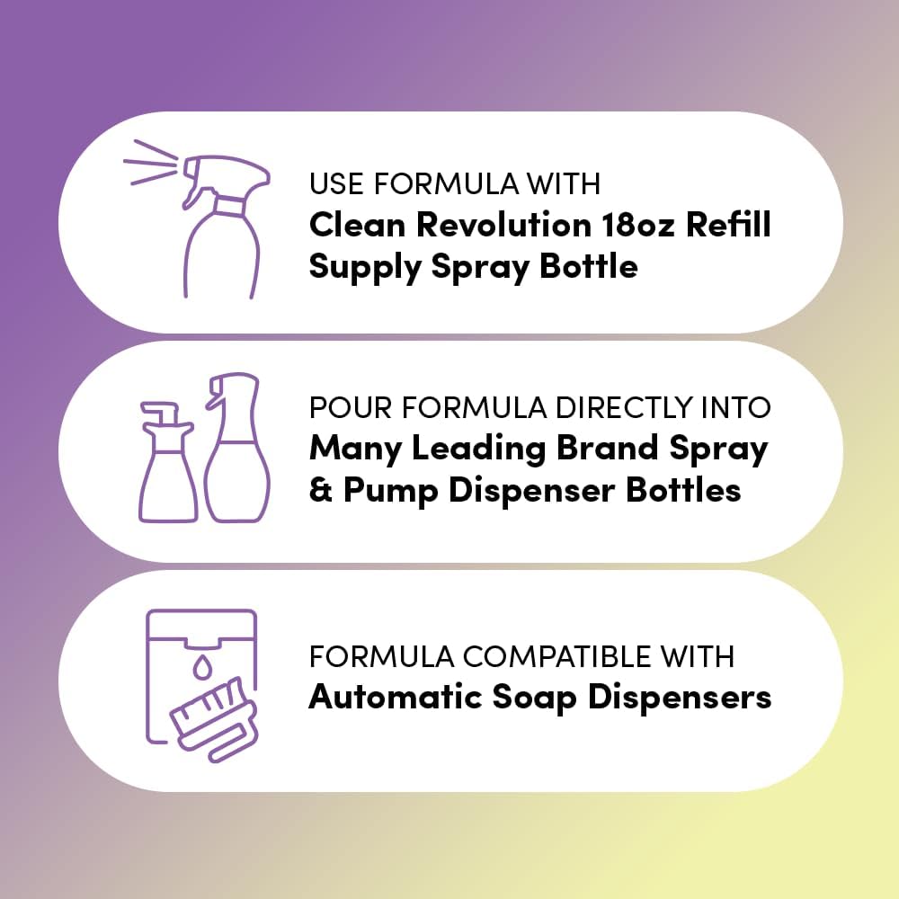 Clean Revolution Dish Spray Refill 128 Fl Oz