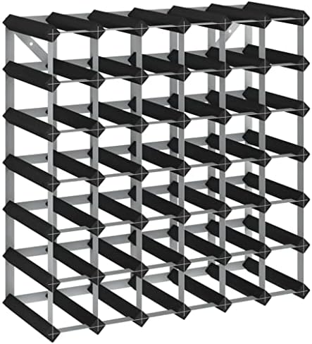 vidaXL Solid Wood Wine Rack for 42 Bottles