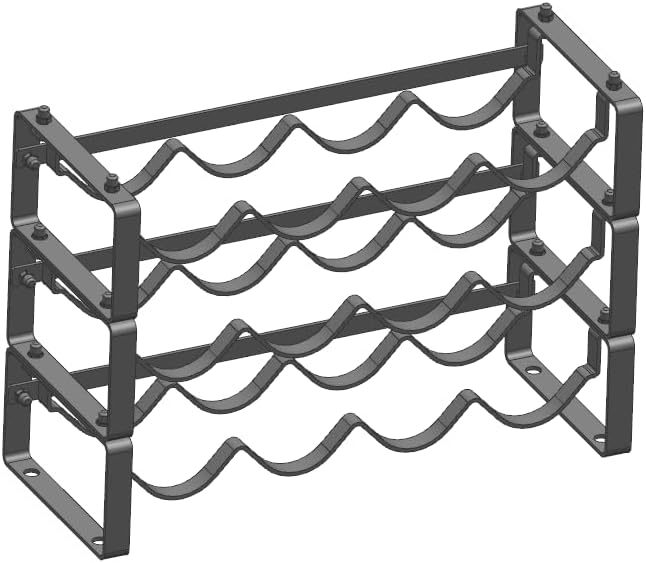 STAEVER Tabletop Wine Rack 3 Tier Sturdy Holder