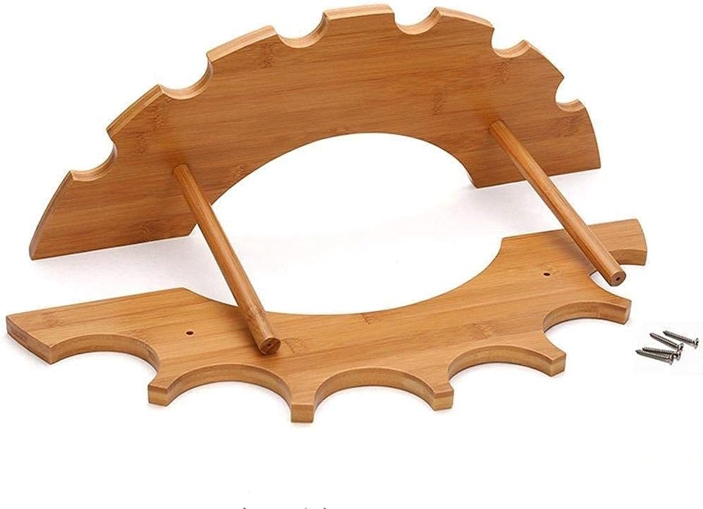 Bamboo Wine Rack 6 Bottles Countertop Storage