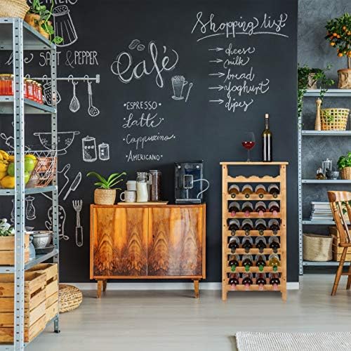 Relaxdays Natural Wine Rack 94 x 47 x 29 cm