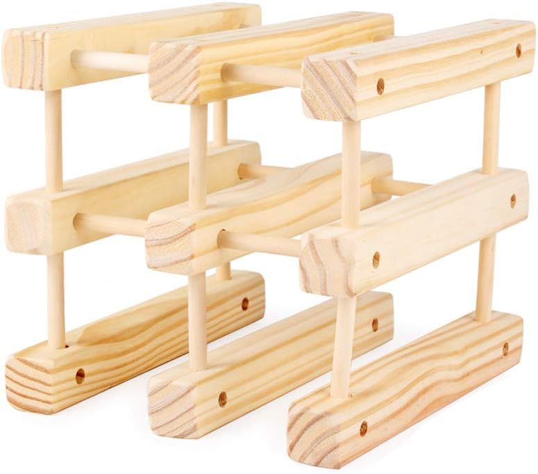 DOITOOL Wood Wine Holder Countertop Wine Rack