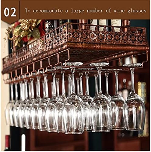 Adjustable Wall-Mounted Wine Rack with Iron Frame