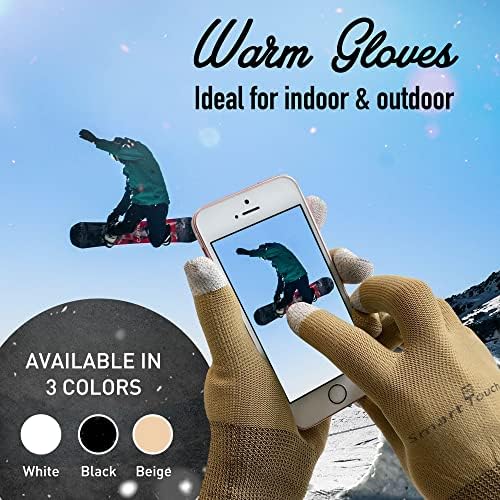 Smart Touch Lite Indoor Outdoor Touchscreen Gloves Silver Conductive