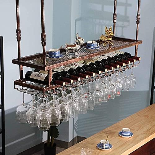 Wall-Mounted Wine Rack with 100cm Capacity