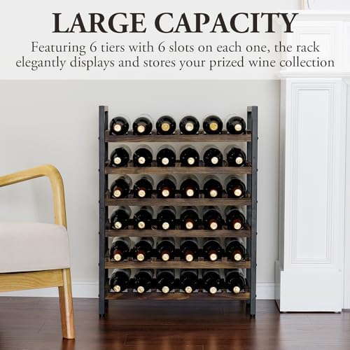 MyGift 9 Tier Wine Rack - 54 Bottle Capacity