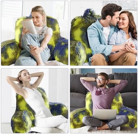Hobed Life Fur Reading Pillow - Big 30x17x17 Inch