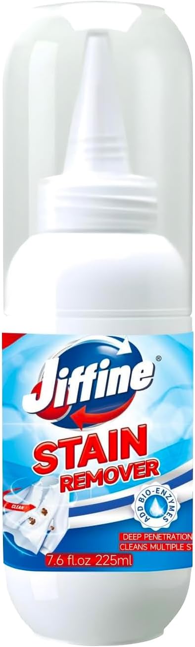 Jiffine Laundry Stain Remover 76oz Fabric Cleaner for Grease Coffee Wine Stains