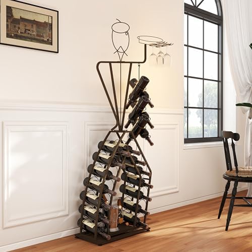 JOIN IRON 20 Bottle Stackable Wine Rack