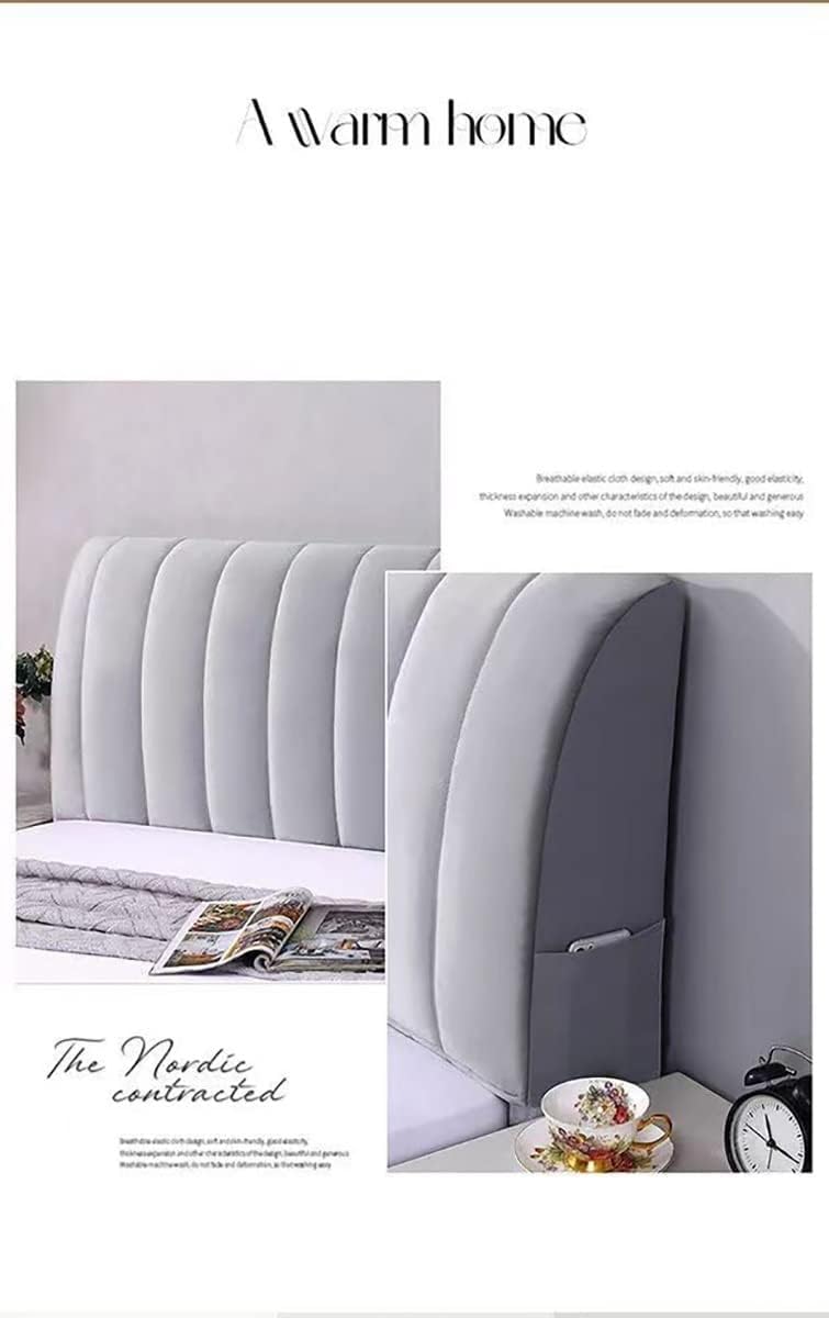 HACSYP Headboard Pillow Dark Gray 150x60cm