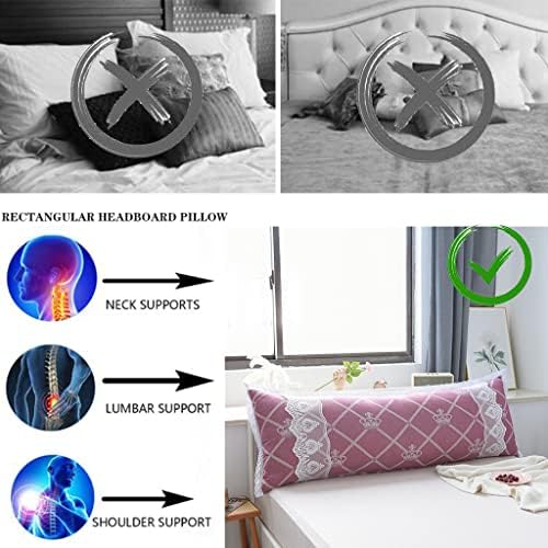 ZZYK Fleece Reading Pillow Large Bolster Cushion
