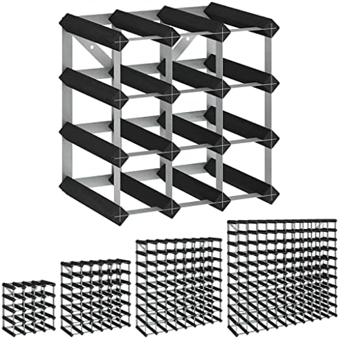 vidaXL Solid Wood Wine Rack for 42 Bottles