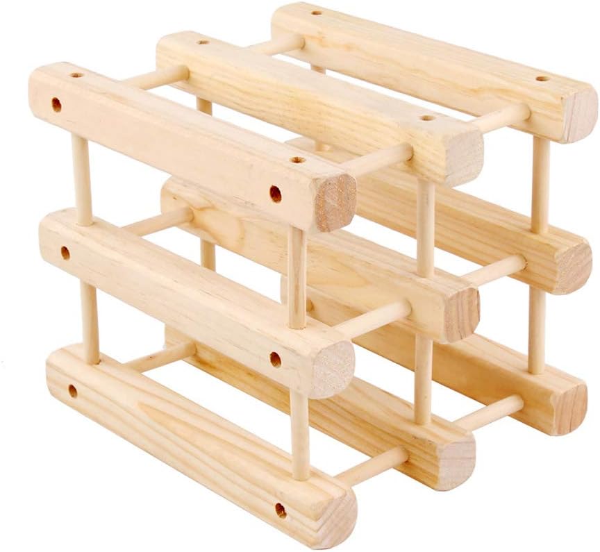 DOITOOL Wood Wine Holder Countertop Wine Rack