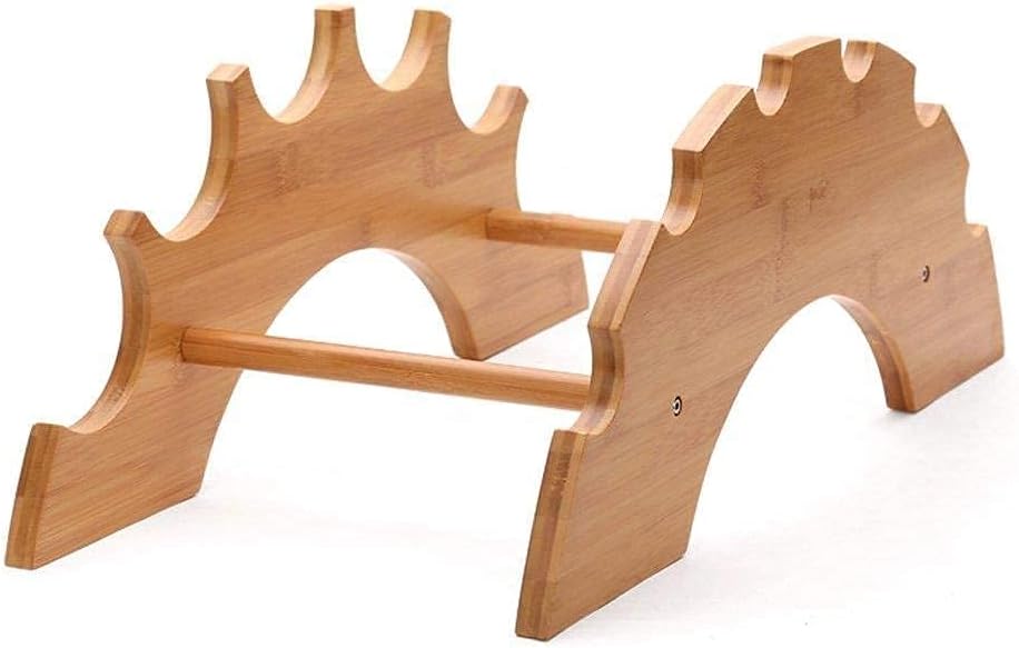 Bamboo Wine Rack 6 Bottles Countertop Storage