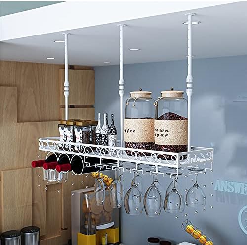 ZJDYDY Wine Rack with Adjustable Height and Crystal Decor