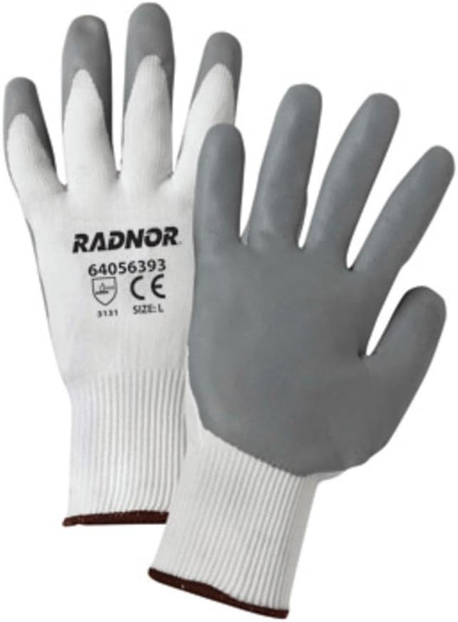 Radnor White Premium Foam Nitrile Work Glove