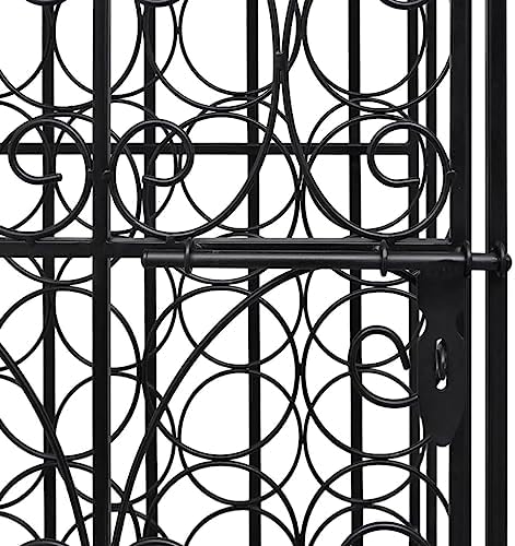 BUKSCYJS 28-Bottle Metal Wine Rack for Kitchen and Bar