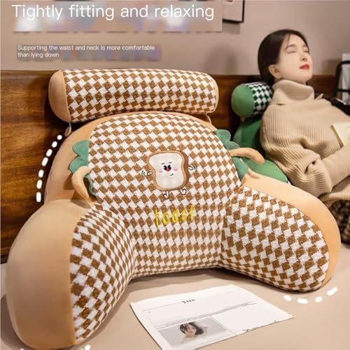 Comfort Plaid Neck Pillow with Cute Design
