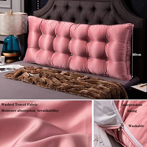 ZZYK King Size Rectangular Headboard Pillow with Removable Cover Red 23660cm