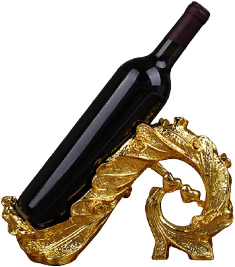 BIOMICE Gold Peacock Resin Wine Rack