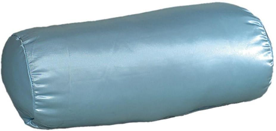DMI MABIS Cervical Roll Pillow for Neck Support Blue Satin