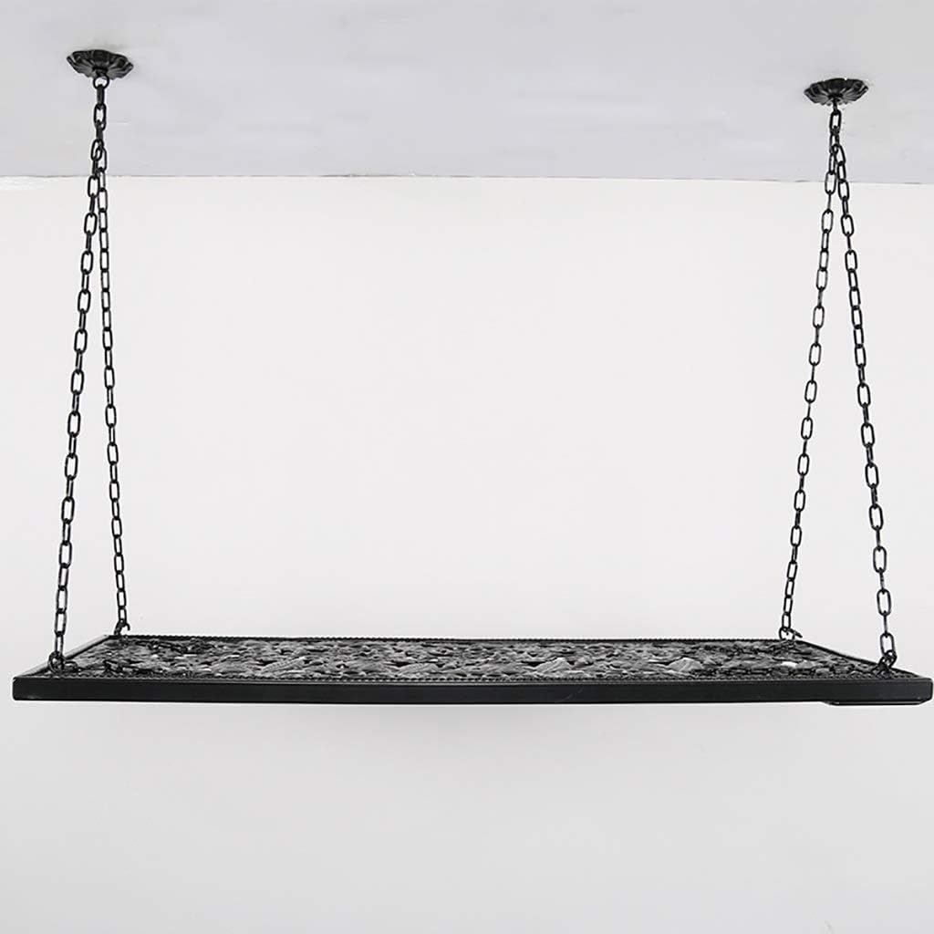 ZJDYDY Adjustable Height Glass Wine Frame Ceiling Rack