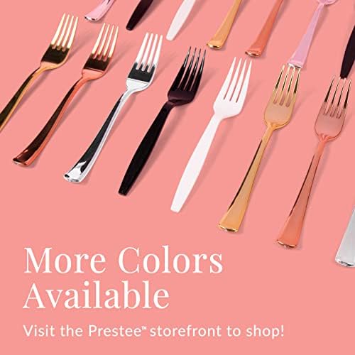 Prestee 180 Gold Glitter Cutlery Set