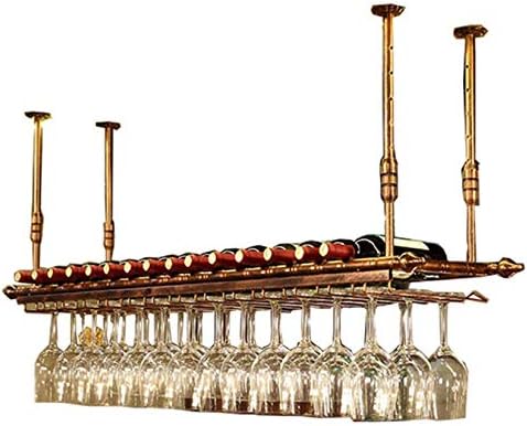 Industrial Wall-Mounted Wine Rack with Durable Steel Frame