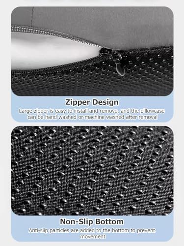 JYHHCYS Memory Foam Prone Pillow with Removable Headrest