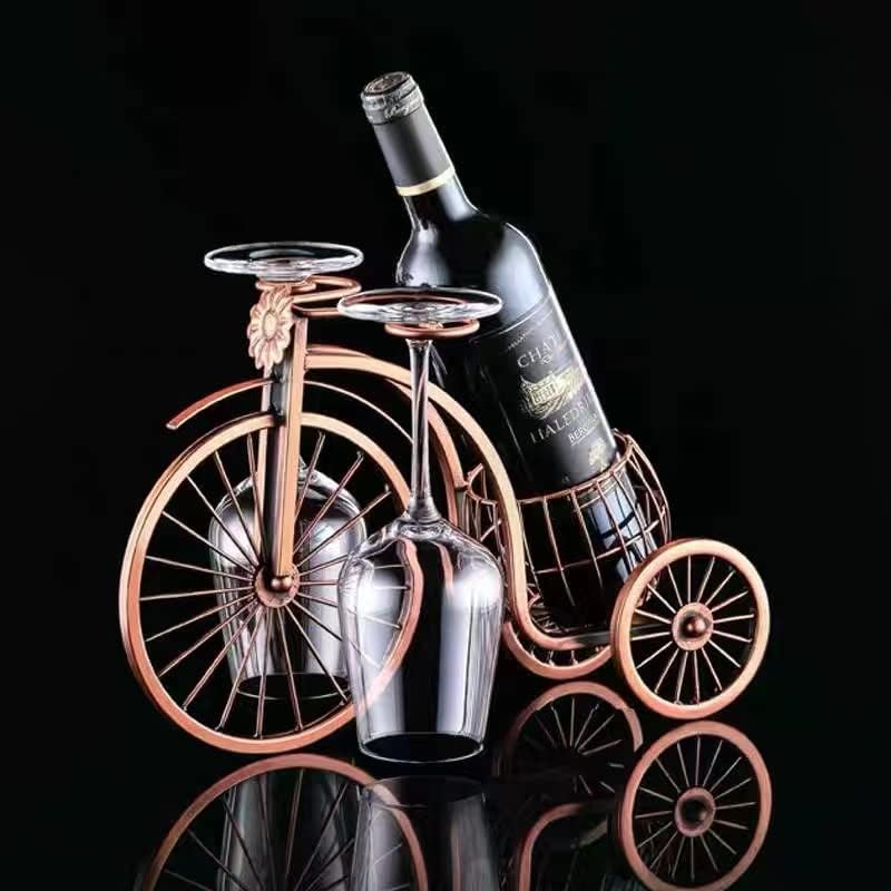 CicodonaGift Single Bike Wine Bottle Holder Glass Rack