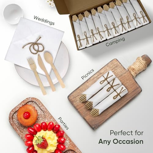 EcoPreps Premium Biodegradable Cutlery Set 30 Pack