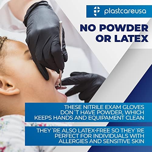 PlastCare USA 1000 Nitrile 35 Mil Exam Gloves Powder Latex Free