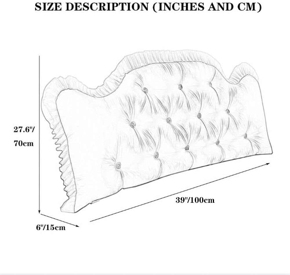 ZZYK Reading Pillow for Bed Headboard Support 39 Green