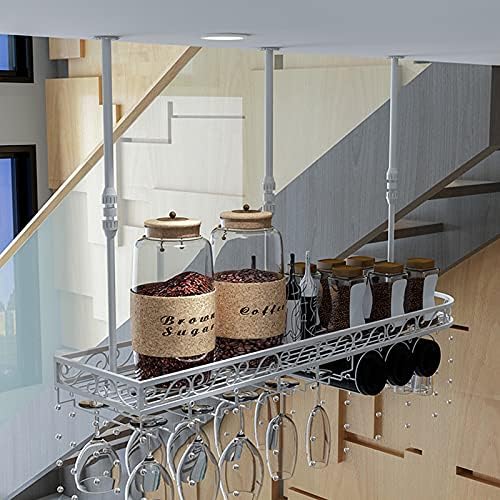 ZJDYDY Wine Rack with Adjustable Height and Crystal Decor