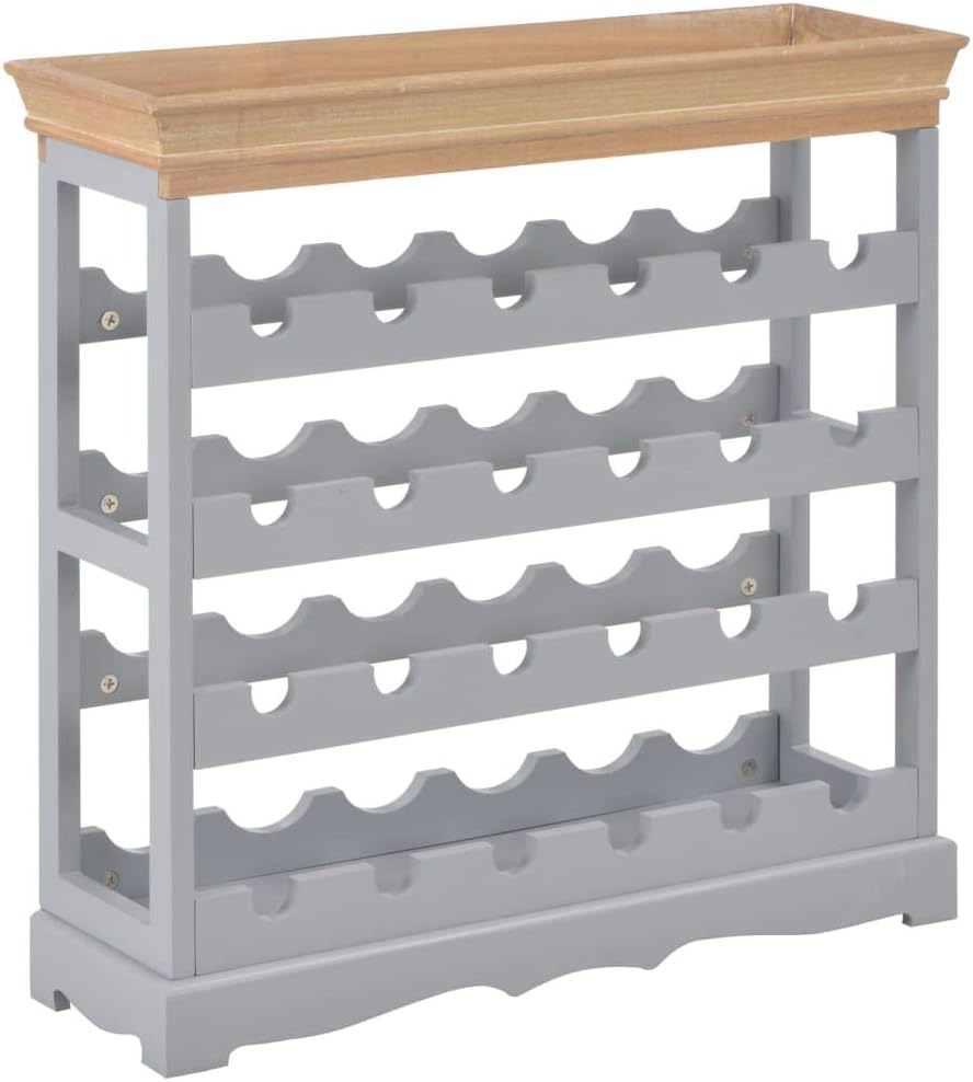 VRAXO Wine Cabinet Gray 276x89x278 Freestanding 1