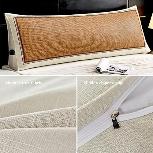 ZZYK Soft Linen Reading Pillow with Detachable Cover