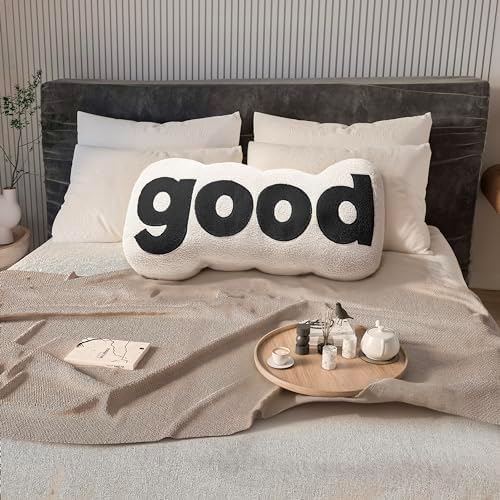 Johnear Headboard Pillow White Plush Reading Support 1