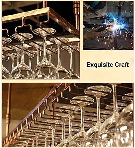 ZRCWW Bronze Ceiling Wine Glass Holder
