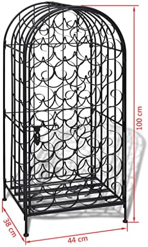 ROMHZKS 35 Bottle Metal Wine Rack - Rust Free and Elegant Design