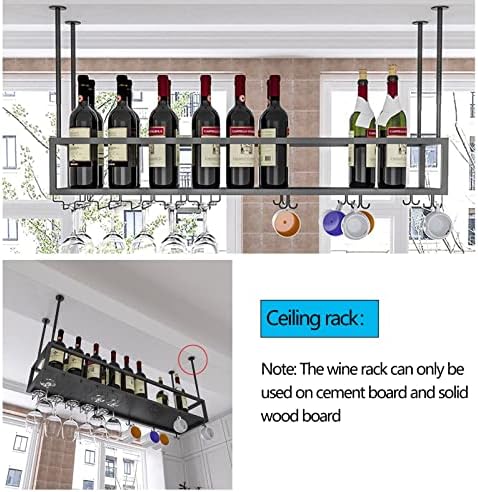 Adjustable Wine Glass Holder for Kitchen Bar Iron