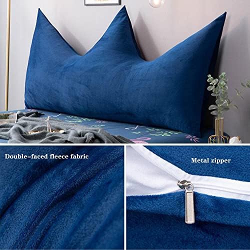 ZZYK Solid Color Fleece Reading Pillow Headrest Cushion