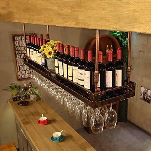 Adjustable Height Black Wine Rack Wall Holder