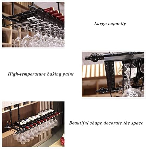 ZJDYDY 2-in-1 Adjustable Wine Rack for Ceiling and Wall