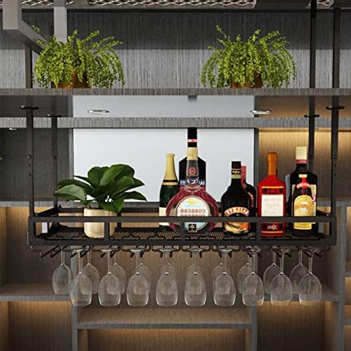 Ceiling Wine Glass Rack with Adjustable Height